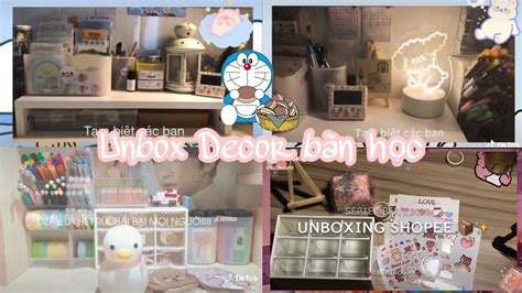 Shoppe haul Vietnam Unboxing decor bàn học Đập hộp cùng Shoppe