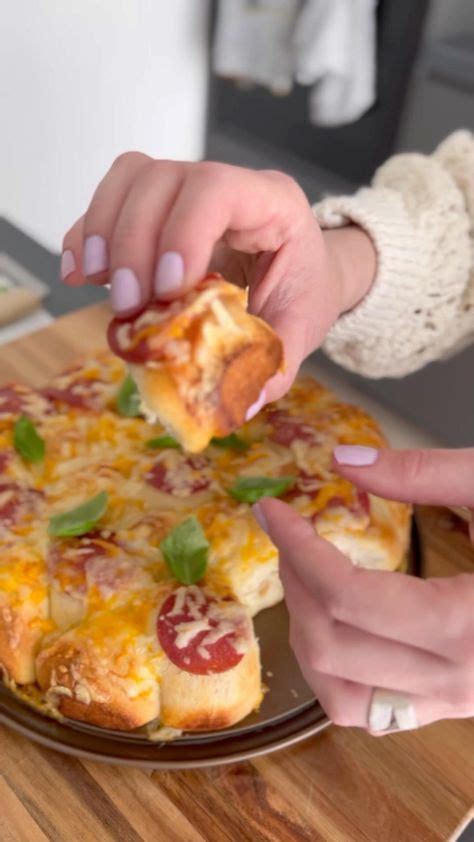 Leckere Bubble Pizza Mit Unserem Knack Back Pizzateig Pizza