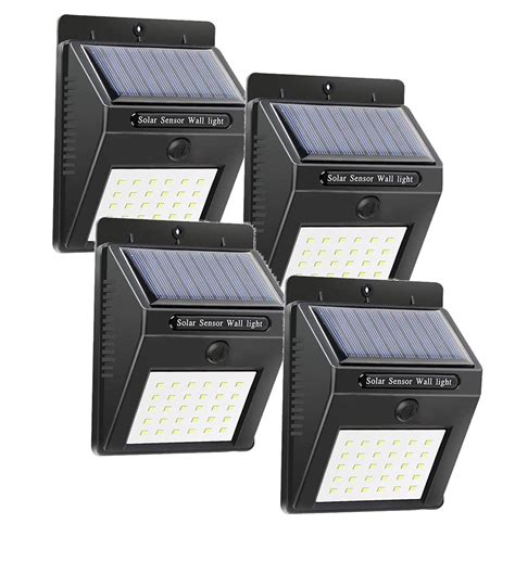 Pz Faretto Da Muro Ricarica Solare E Sensore Di Movimento Smd Led