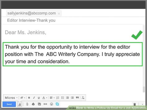 4 Ways To Write A Follow Up Email For A Job Application Wikihow