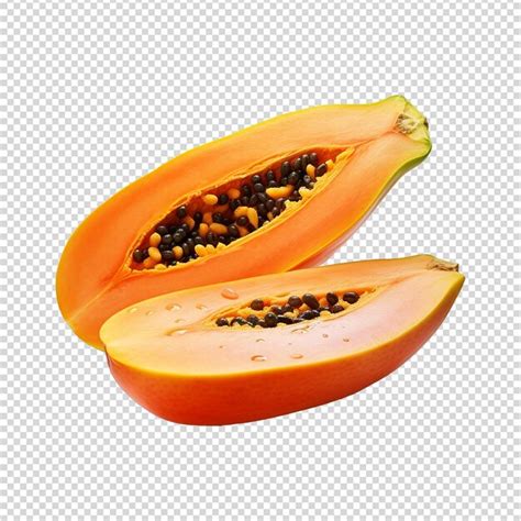 Premium PSD Papaya Isolated On Transparent Background Png