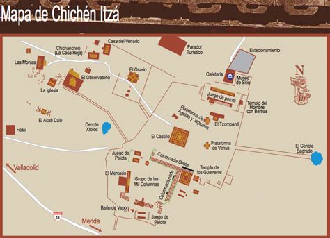 Te Dejamos El Mapa De Chichén Itzá Para Que No Te Pierdas En Esta