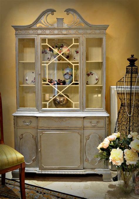 Shabby Chic China Cabinet Etsy China Cabinet Redo Furniture Cabinet