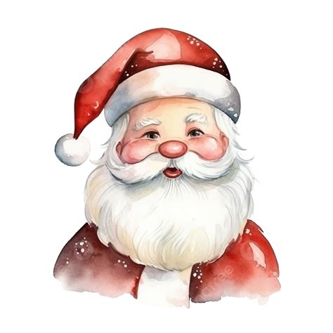 Acuarela De Dibujos Animados De Santa Claus Png Dibujos Acuarela Papa