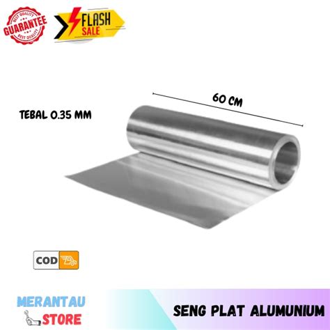 Jual 50 Meter Seng Plat Alumunium Per Roll Tebal 035 Mm Pelat