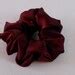 Pure Silk Hair Scrunchie Deep Wine Colored Charmeuse Small Etsy