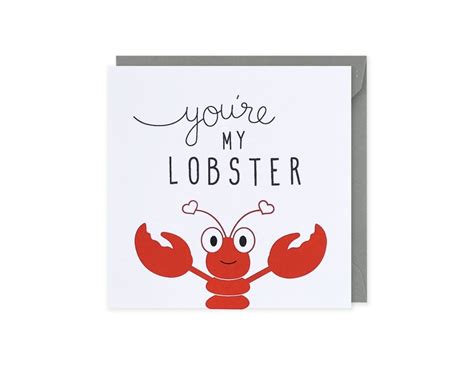 Lobster Card Friends TV Lobster Card You Re My Lobster Etsy