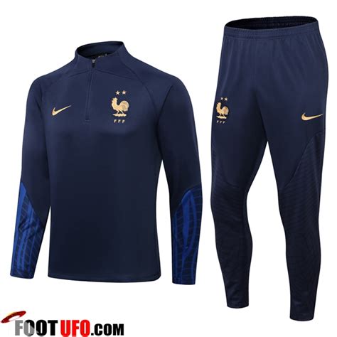 Dessin Ensemble Survetement De Foot France Bleu Marin