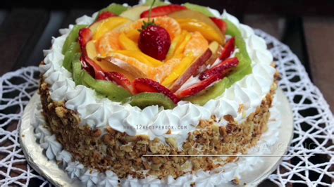 Vanilla Fruit Cake Recipe