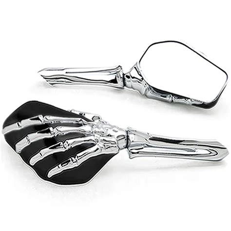 Skeleton Hand Motorcycle Mirrors Cruiser Sport Bike Chopper Motorbike