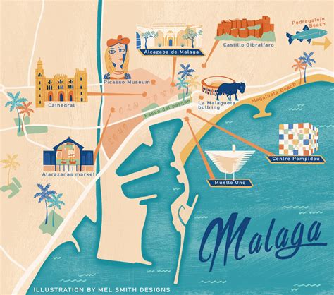 Malaga Spain Tourist Map