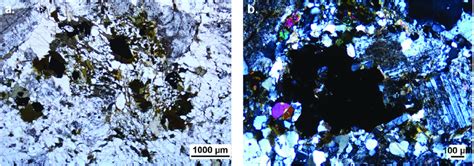 Photomicrographs Of Sample 1834092 A Transmitted Light Image B