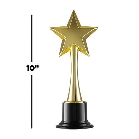 Buy Prextex Inch Gold Star Award Trophy For Trophy Awards And Party