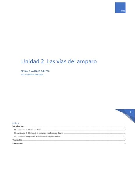 Unidad 2 Las Vías Del Amparo Sesión 5 Amparo Directo Pdf Sentencia Ley Derecho Penal