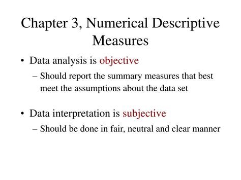 PPT Chapter 3 Numerical Descriptive Measures PowerPoint Presentation