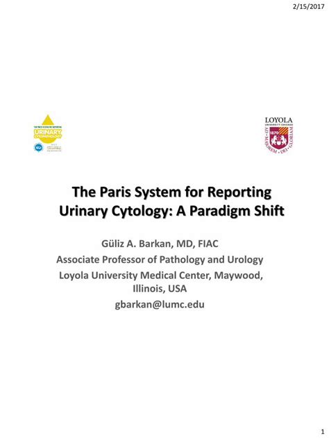 PDF The Paris System For Reporting Urinary Cytology A Non