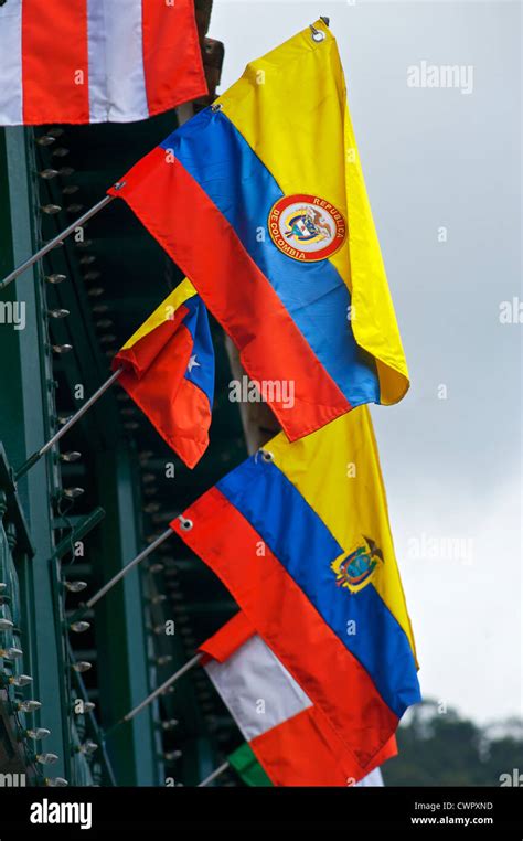 Colombian flag, South America Stock Photo - Alamy