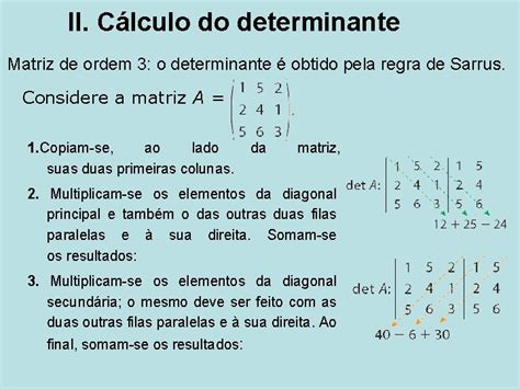 Lgebra Linear Unidade Ii Determinantes Prof Edson Brito