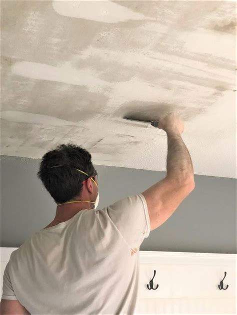 How To Remove Popcorn Ceilings Like A Pro Smoothing Textured Ceilings Removing Popcorn