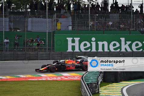 Max Verstappen Red Bull Racing Rb14 And Valtteri Bottas Mercedes Amg F1 W09 Eq Power Battle