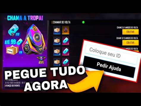 Como Chamar Amigo De Volta No Free Fire E Completa O Evento Chama A