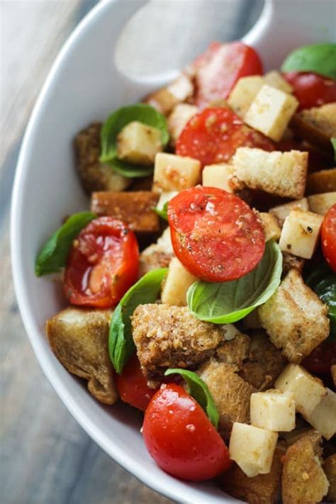 Caprese Panzanella Bread Salad Recipe The Wanderlust Kitchen