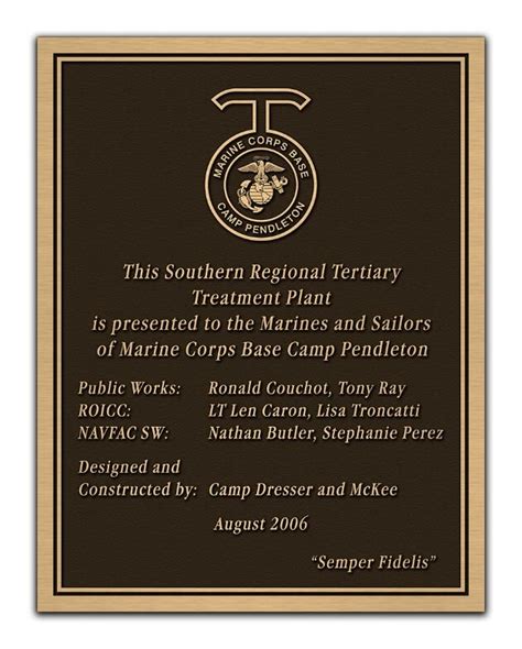 Military Plaques — International Bronze Plaque Co.