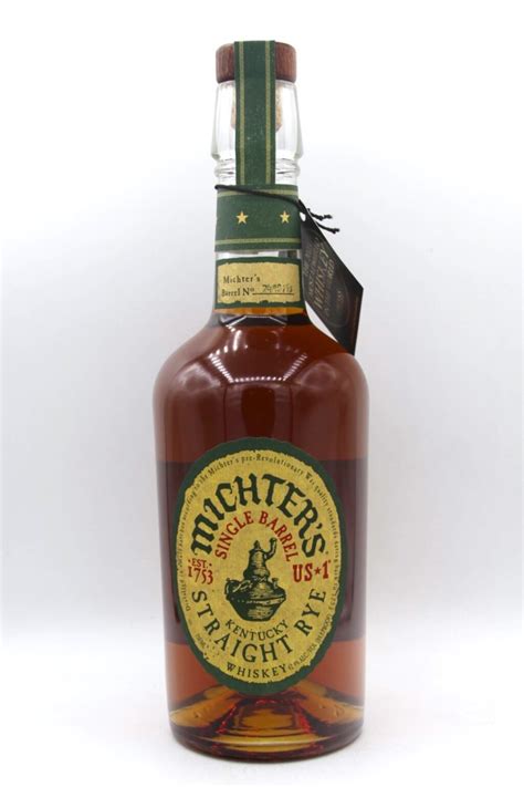 Michters Us Single Barrel Kentucky Straight Rue Whiskey Community