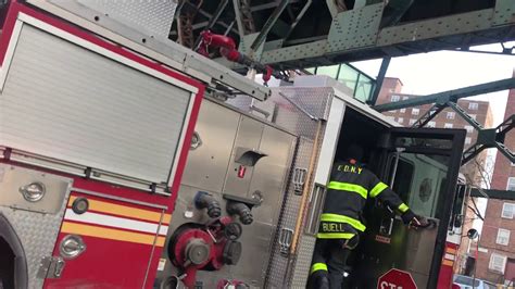 Fdny Engine Ladder Responds To A Class In Bronx Ny Youtube