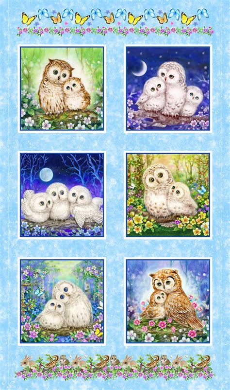 Studio E Epic Owls Panel Cotton Fabric 703081215300