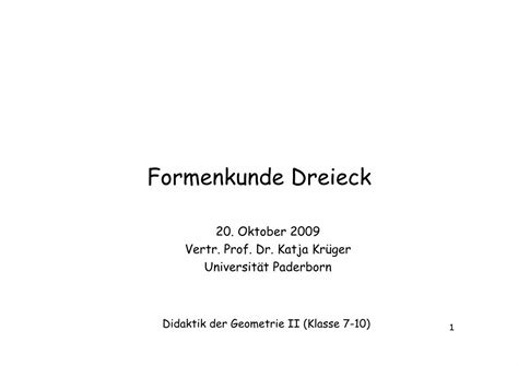 Pdf Formenkunde Dreieck Mathematiklama Uni Paderborn De Fileadmin