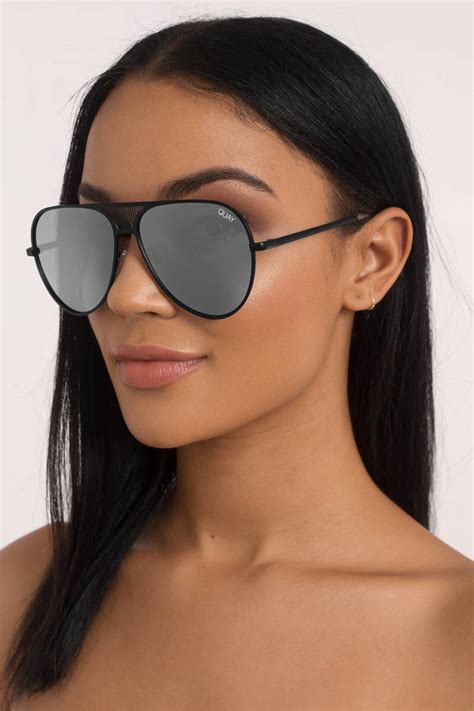 Quay X Kylie Iconic Black Silver Sunglasses 64 Tobi Us