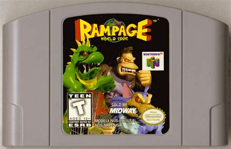 Rampage World Tour Cover Or Packaging Material Mobygames