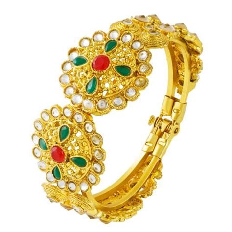 Buy Okos Traditional Ethnic Jewellery Gold Plated Kundan Style