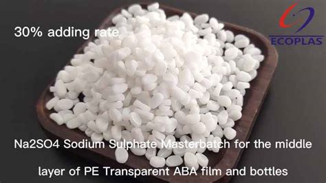 Sodium Sulphate Transparent Na2SO4 Anhydrous Filler Masterbatch