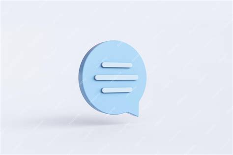 Premium Photo Chat Bubble Message Speech Dialog Icon Symbol