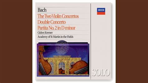 J S Bach Concerto For 2 Violins In D Minor Bwv 1043 Ii Largo Ma