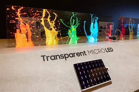 Samsung Anuncia Painel MicroLED Totalmente Transparente