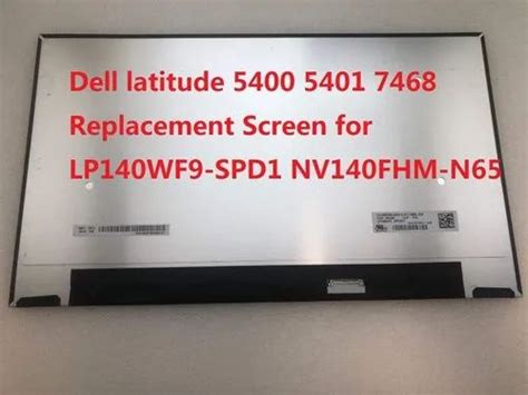 Dell Latitude 5400 5401 7468 Replacement Display Screen For LP140WF9