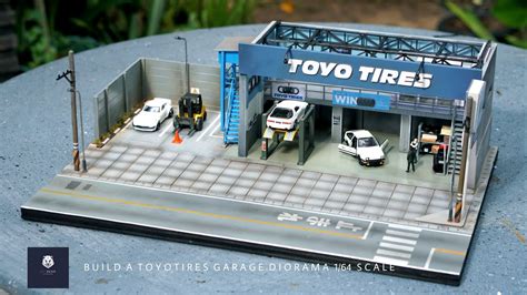 BUILD A GARAGE DIORAMA TOYO TIRES 1 64 Scale For Hot Wheels YouTube