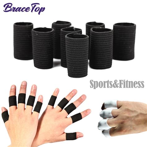 Bracetop 10pcs Stretchy Sports Finger Sleeves Arthritis Support Finger