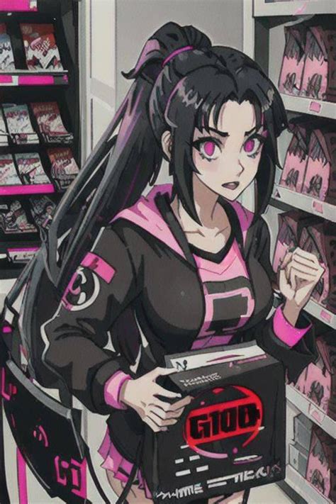 Gamer Goth Girl Shopping at Gamestop by NickWash94 on DeviantArt