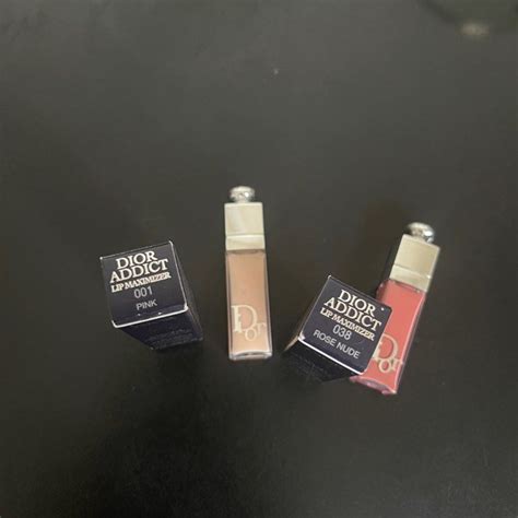 Dior Addict Lip Maximiser Lip Gloss 038 Rose Nude And 001 Pink Beauty Personal Care Face