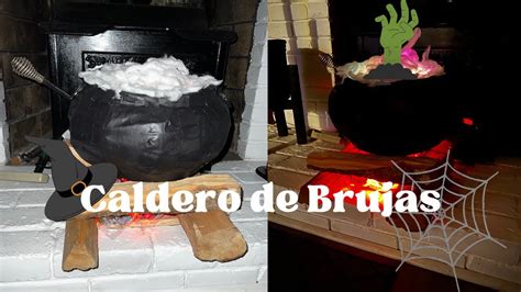 Diy Caldero De Brujas Halloween Decor Youtube