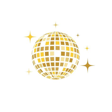 Gold Disco Ball Vector