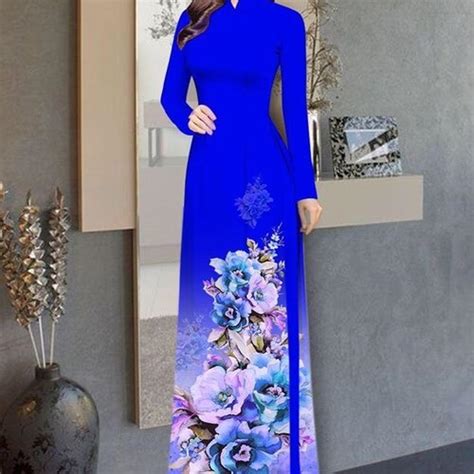 Vietnamese Women Ao Dai Dress With Pants Custom Size D Etsy