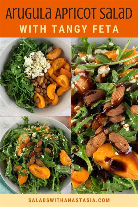 Rocket Salad With Raw Apricots And Feta Recipe Apricot Recipes Stone