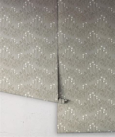 Cotton Grass Wallpaper • Flowing Grassland • Milton & King