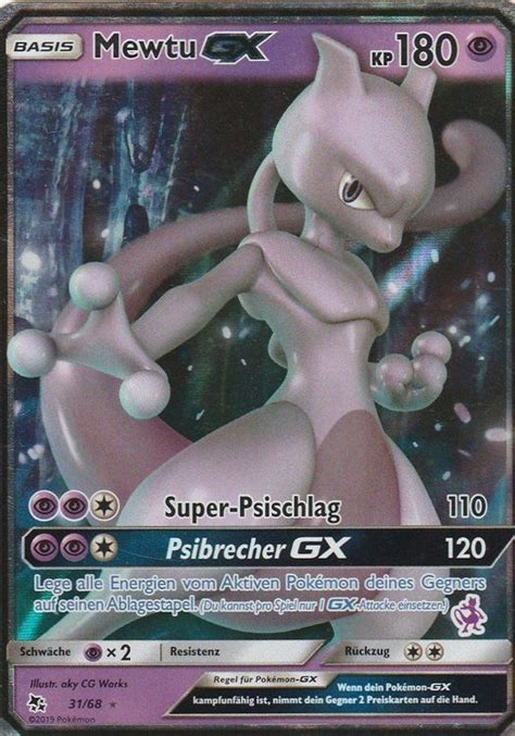 Pokemon Mewtu Gx Kaufen Auf Ricardo