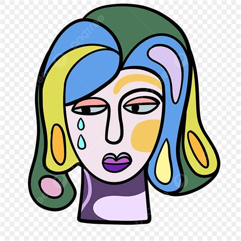 Head Clipart Png Images Picasso Abstract Color Head Picasso Abstract